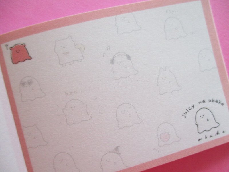 Photo2: Kawaii Cute Mini Memo Pad Kamio Japan *Juicy na Obake (200364)