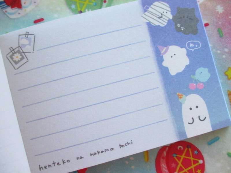 Photo2: Kawaii Cute Mini Memo Pad オバケーヌ Crux *Dress up (102878)