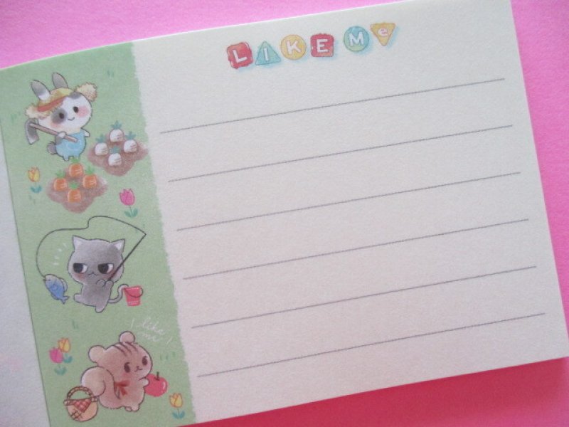 Photo2: Kawaii Cute Mini Memo Pad Animal Like Me Q-LiA *Daytime (64038) 