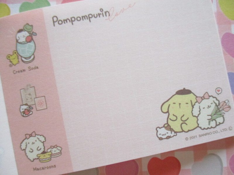 Photo2: Kawaii Cute Mini Memo Pad POMPOMPURIN Sanrio *Cafe (300692)