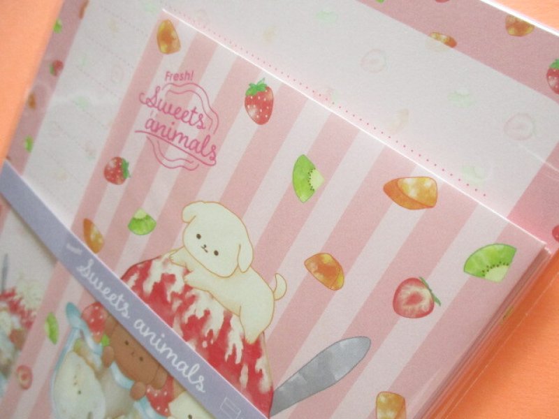 Photo1: Kawaii Cute Letter Set Kyowa *Fresh! Sweets Animals (42-098 Red)