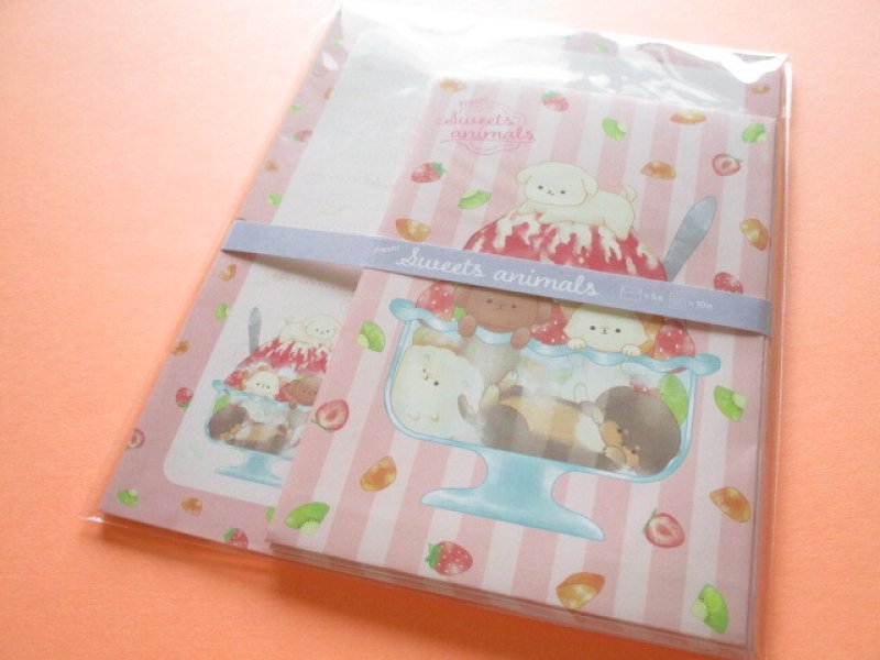 Photo1: Kawaii Cute Letter Set Kyowa *Fresh! Sweets Animals (42-098 Red) (1)