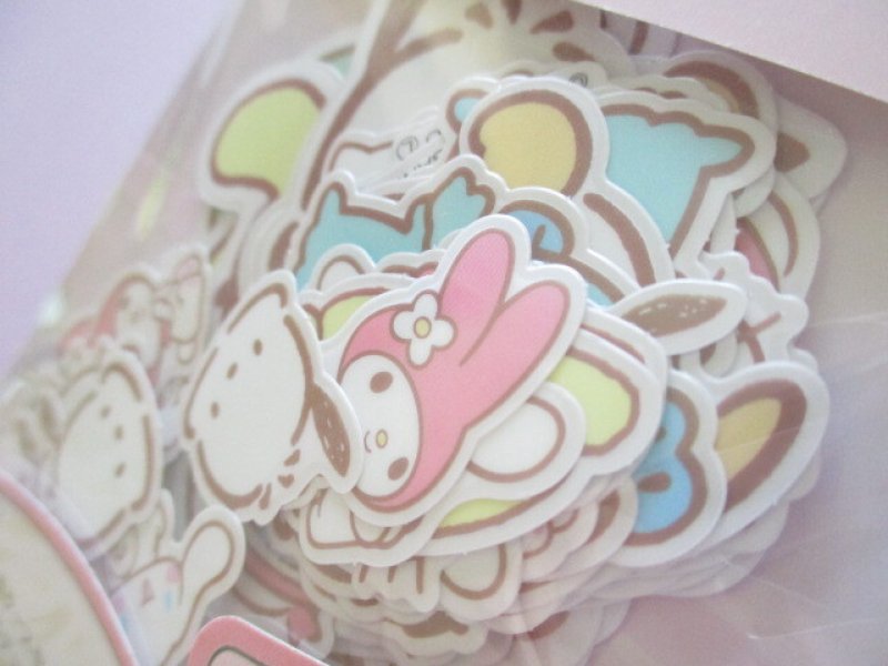 Photo1: Kawaii Cute Variation Sticker Flakes Sack Sanrio *Sanrio Characters (104080)