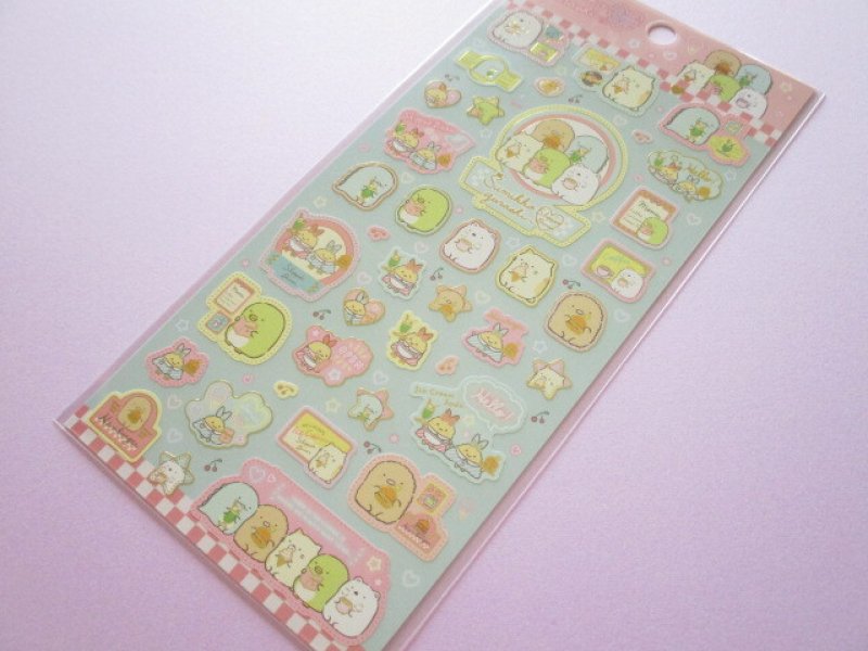 Photo1: Kawaii Cute Stickers Sheet Sumikkogurashi San-x *Shippo's Diner (SE52002) (1)