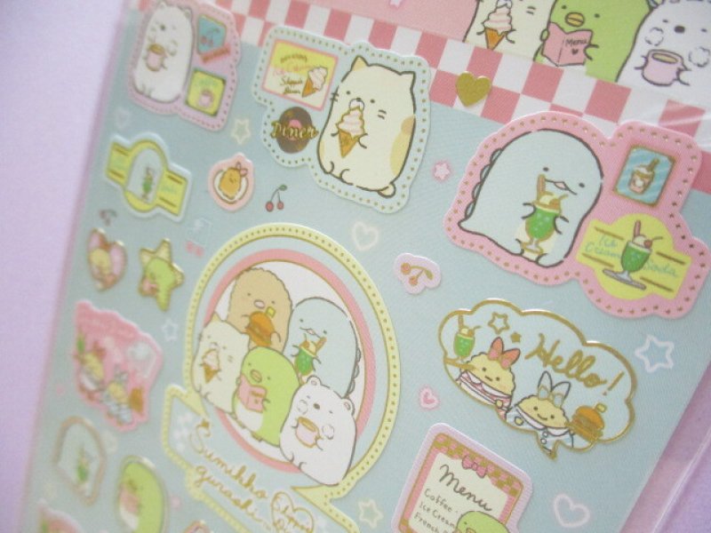 Photo3: Kawaii Cute Stickers Sheet Sumikkogurashi San-x *Shippo's Diner (SE52002)