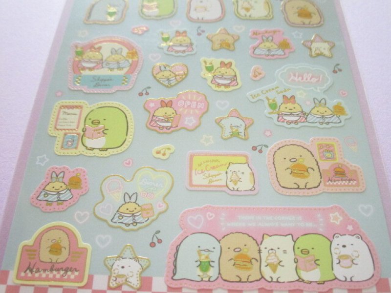 Photo2: Kawaii Cute Stickers Sheet Sumikkogurashi San-x *Shippo's Diner (SE52002)