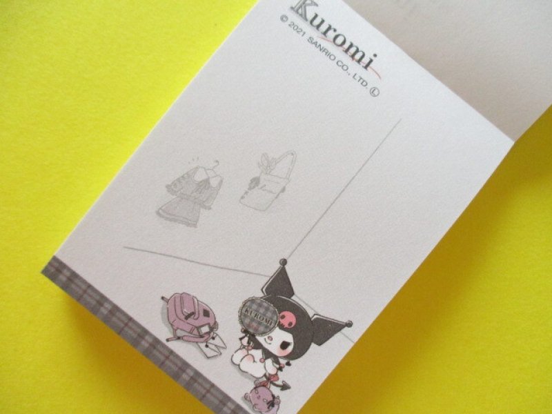 Photo1: Kawaii Cute Mini Memo Pad Kuromi Sanrio *My Room (300843)