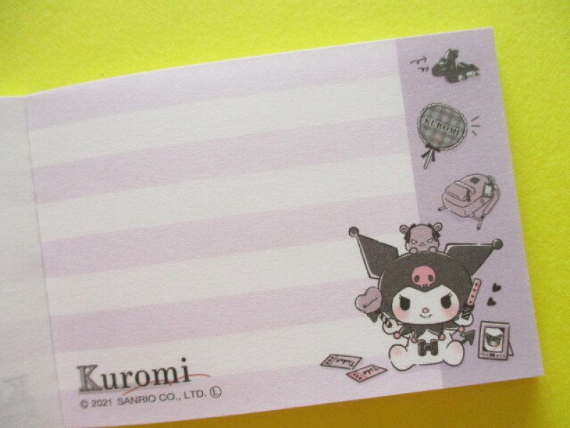 Photo2: Kawaii Cute Mini Memo Pad Kuromi Sanrio *My Room (300843)