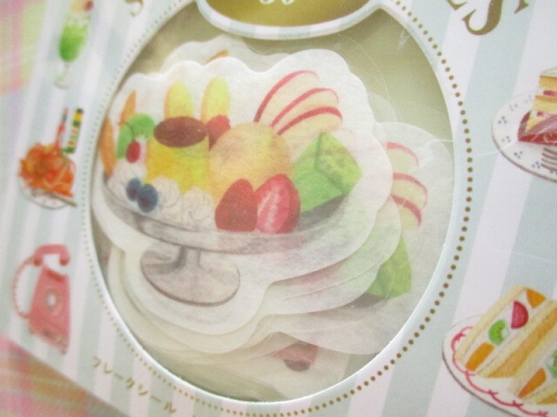 Photo1: Kawaii Cute Sticker Flakes Sack Amifa *Retro Shop (085419)