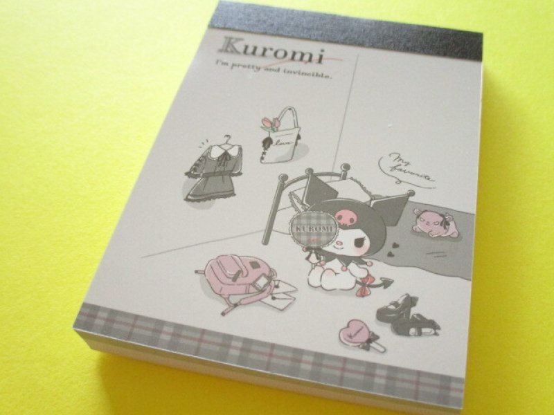 Photo1: Kawaii Cute Mini Memo Pad Kuromi Sanrio *My Room (300843)  (1)