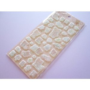 Photo: Kawaii Cute Puffy Stickers Sheet Rilakkuma San-x *Let's make a cute plushie together! (SE51502)