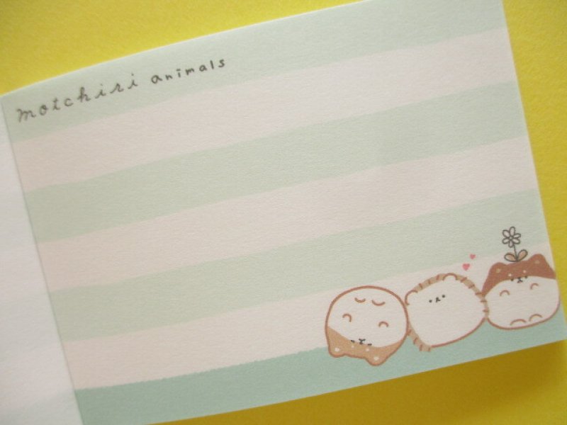 Photo2: Kawaii Cute Mini Memo Pad Crux *Motchiri Animals (105626)