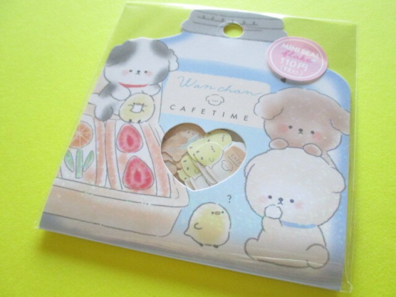 Photo1: Kawaii Cute Sticker Flakes Sack Crux *Wanchan Cafe Time (105874) (1)