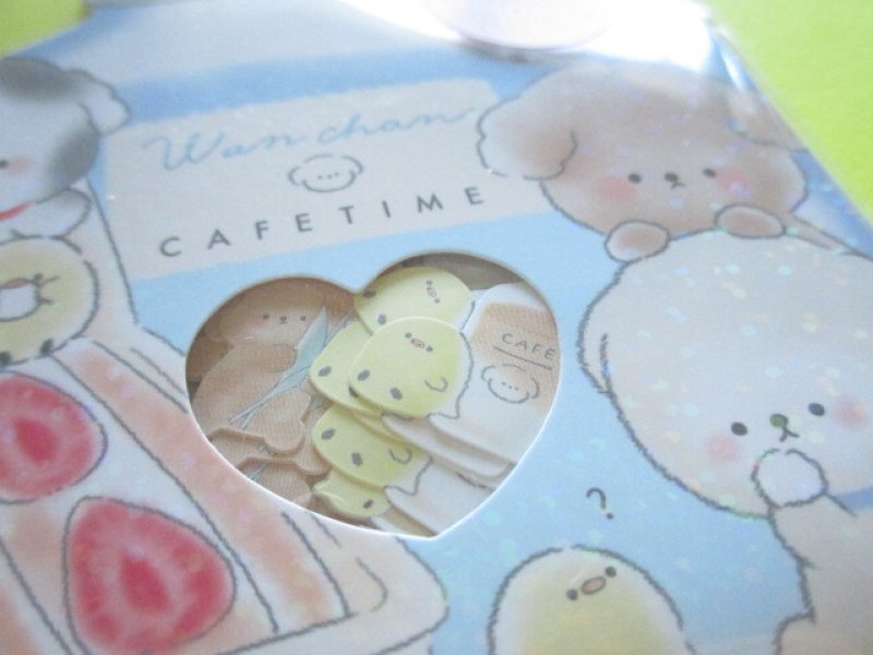Photo1: Kawaii Cute Sticker Flakes Sack Crux *Wanchan Cafe Time (105874)