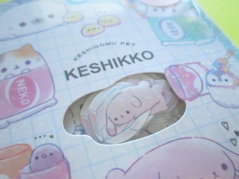 Photo1: Kawaii Cute Sticker Flakes Sack Crux *Keshikko (105876)