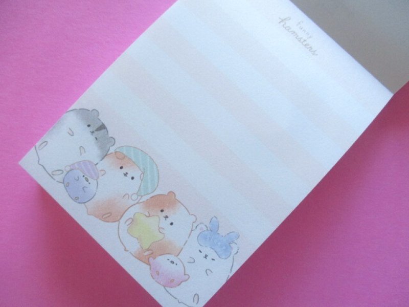 Photo1: Kawaii Cute Mini Memo Pad Crux *Funny Hamsters (105073)