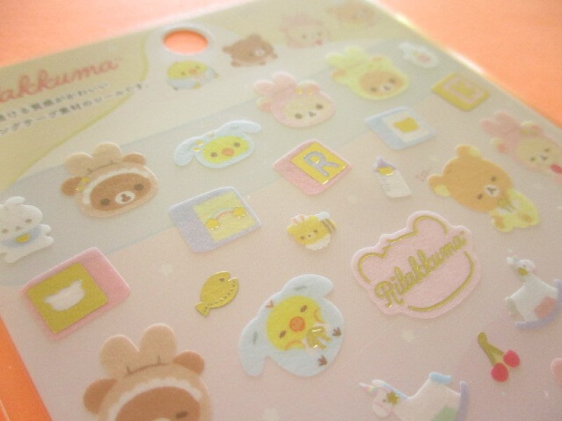 Photo3: Kawaii Cute Sticker Sheet Rilakkuma San-x *Usausa baby (SE52302)