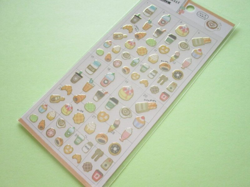 Photo1: Kawaii Cute Yurutto Mark Stickers Sheet Crux *ひといきいれましょ (101991) (1)