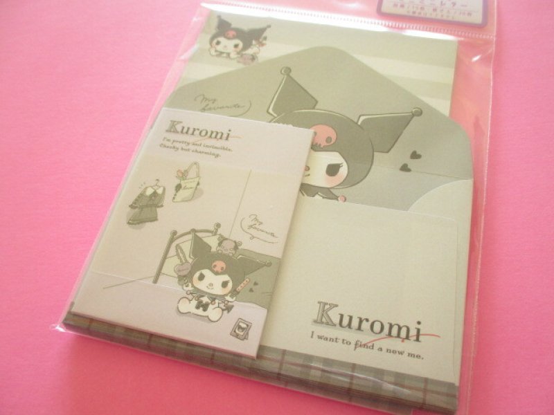 Photo1: Kawaii Cute Mini Mini Letter Set Sanrio *Kuromi (300988) (1)