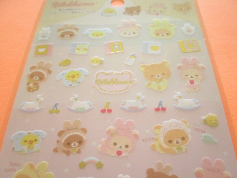 Photo1: Kawaii Cute Sticker Sheet Rilakkuma San-x *Usausa baby (SE52302)