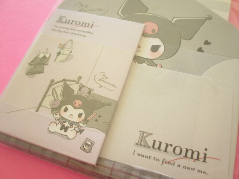 Photo2: Kawaii Cute Mini Mini Letter Set Sanrio *Kuromi (300988)