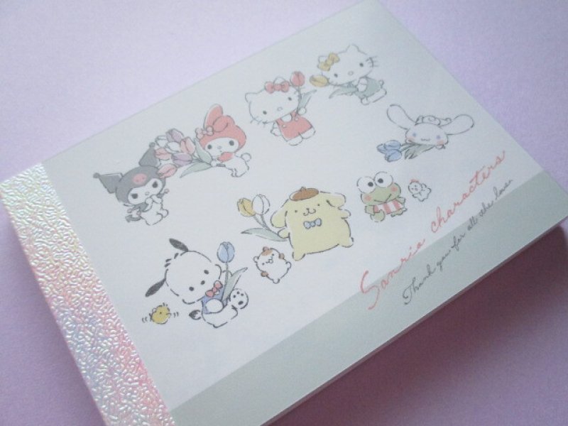 Photo1: Kawaii Cute Mini Memo Pad  Sanrio Characters Sanrio *Flower Gifts (301073)  (1)