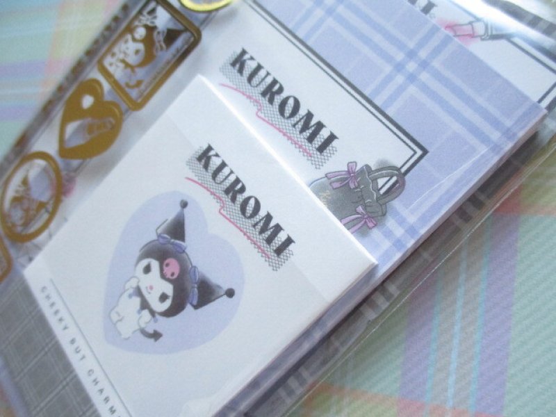 Photo2: Kawaii Cute Mini Mini Letter Set Sanrio *Kuromi (105716)