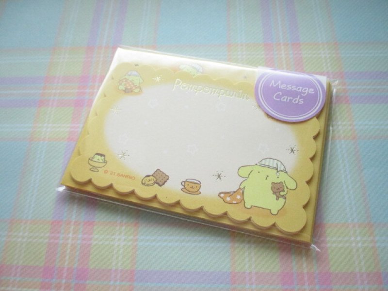 Photo1: Kawaii Cute Mini Message Card Set Sanrio Original *POMPOMPURIN (44259-3) (1)