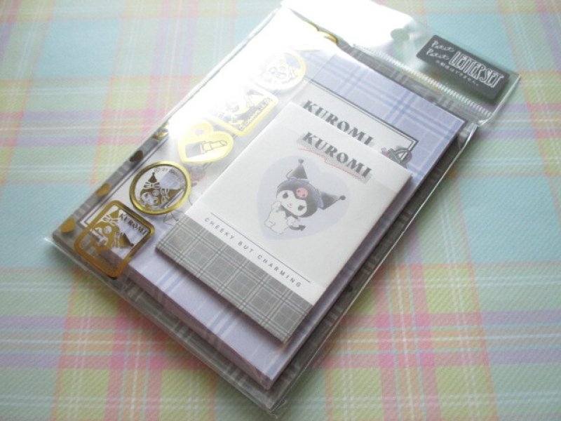 Photo1: Kawaii Cute Mini Mini Letter Set Sanrio *Kuromi (105716) (1)