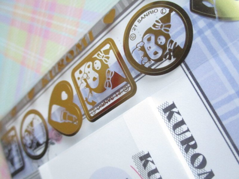 Photo1: Kawaii Cute Mini Mini Letter Set Sanrio *Kuromi (105716)