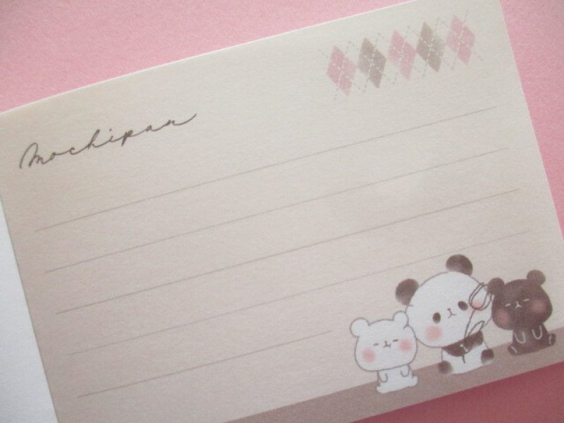 Photo2: Kawaii Cute Mini Memo Pad Mochi Mochi Panda Kamio Japan *Room Mochi (205386)