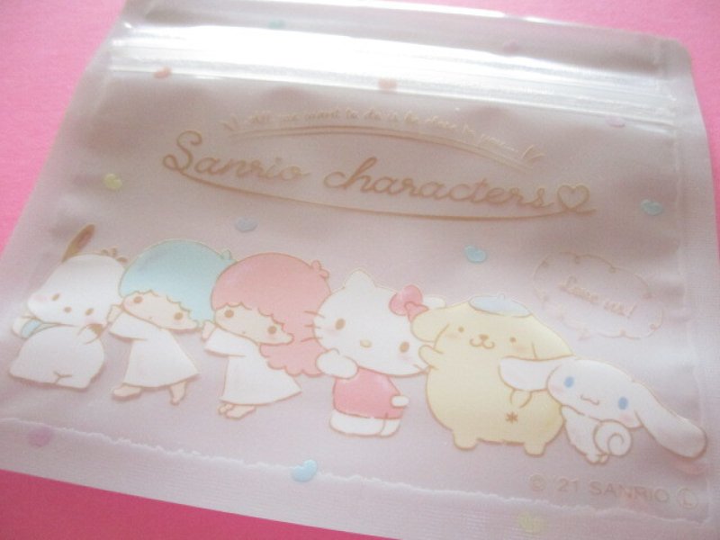 Photo1: 10 pcs Kawaii Cute Sanrio Characters Small Zipper Bags Set (31385)