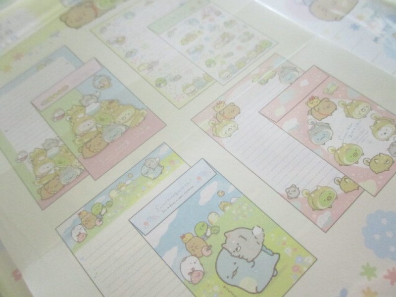Photo3: Kawaii Cute Regular Letter Set San-x Sumikkogurashi *Playing with a puppy (LH74501)