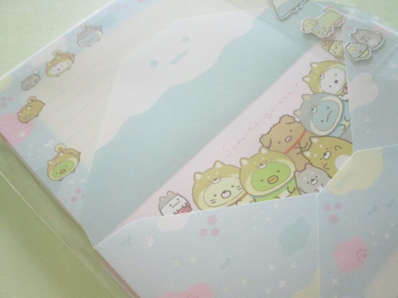 Photo2: Kawaii Cute Regular Letter Set San-x Sumikkogurashi *Playing with a puppy (LH74502)
