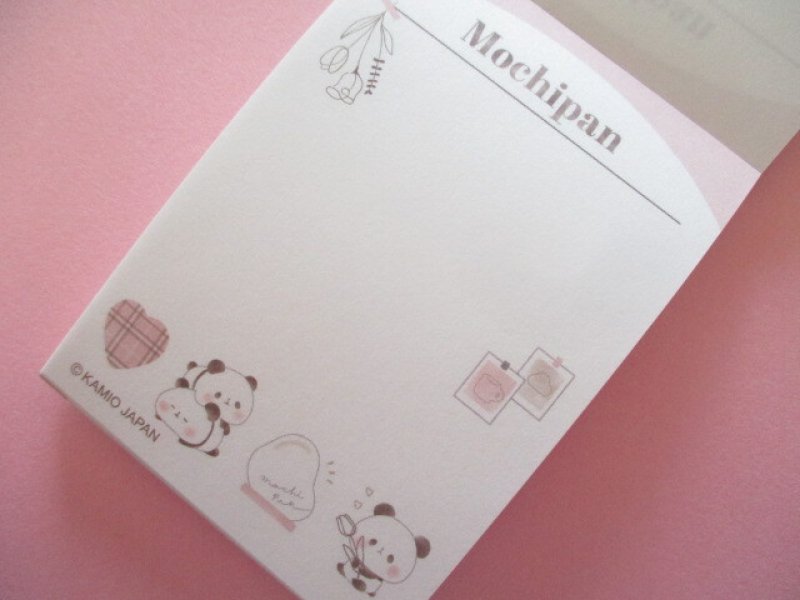 Photo1: Kawaii Cute Mini Memo Pad Mochi Mochi Panda Kamio Japan *Room Mochi (205386)