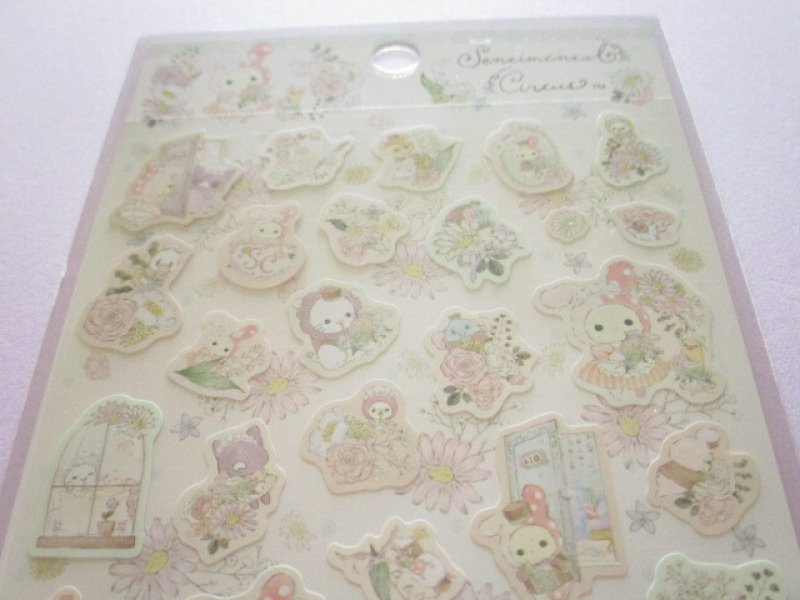 Photo1: Kawaii Cute Stickers Sheet Sentimental Circus San-x *Bouquet from the hotel at dusk(SE53002)