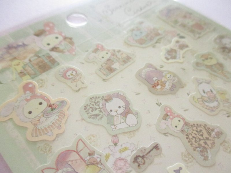 Photo3: Kawaii Cute Stickers Sheet Sentimental Circus San-x *Bouquet from the hotel at dusk(SE53001)