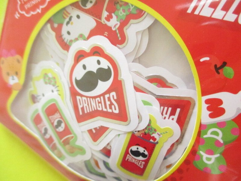 Photo1: Kawaii Cute Sticker Flakes Sack Sanrio Original*Pringles × Hello Kitty (44832-0)