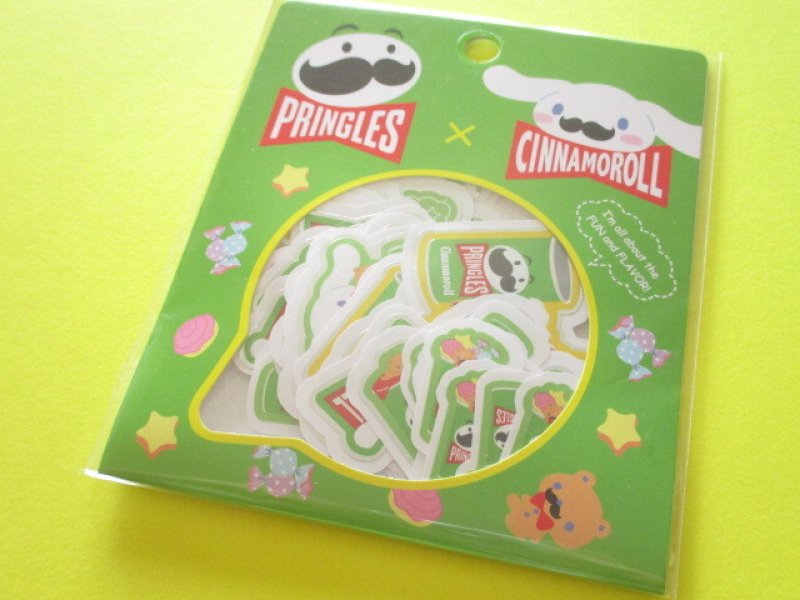 Photo1: Kawaii Cute Sticker Flakes Sack Sanrio Original*Pringles ×  Cinnamoroll (44836-2) (1)