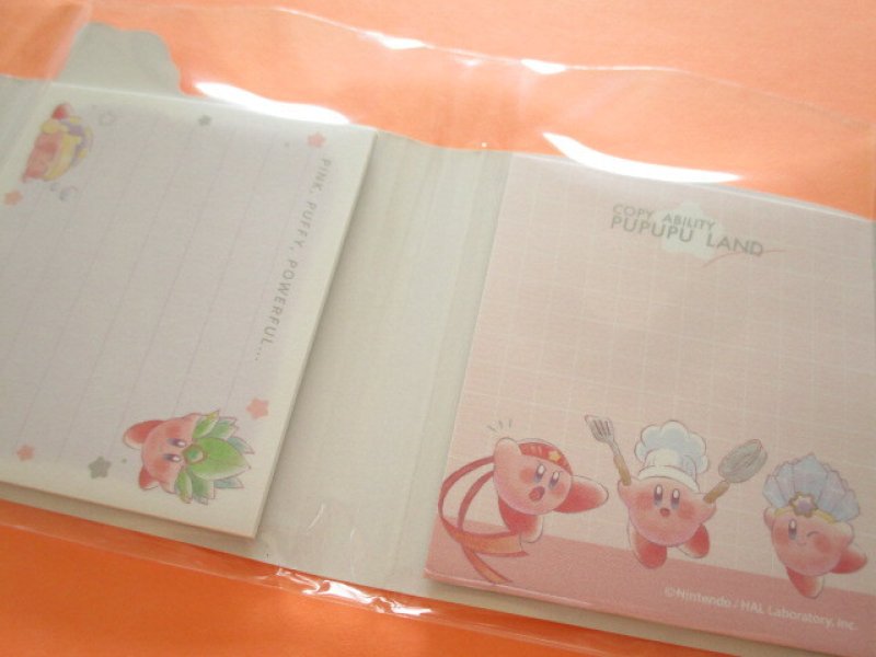 Photo2: Kawaii Cute Patapata Mini Memo Pad Kirby Kamio Japan *Copy Ability (301211) 