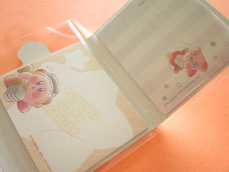 Photo3: Kawaii Cute Patapata Mini Memo Pad Kirby Kamio Japan *Copy Ability (301211) 