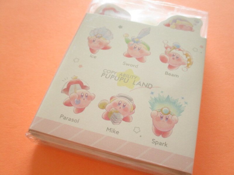 Photo1: Kawaii Cute Patapata Mini Memo Pad Kirby Kamio Japan *Copy Ability (301211)  (1)