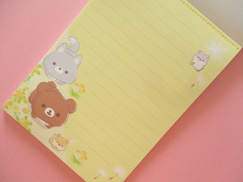 Photo3: Kawaii Cute Large Memo Pad Rilakkuma San-x *Dandelion and Twin Hamsters (MH08501)