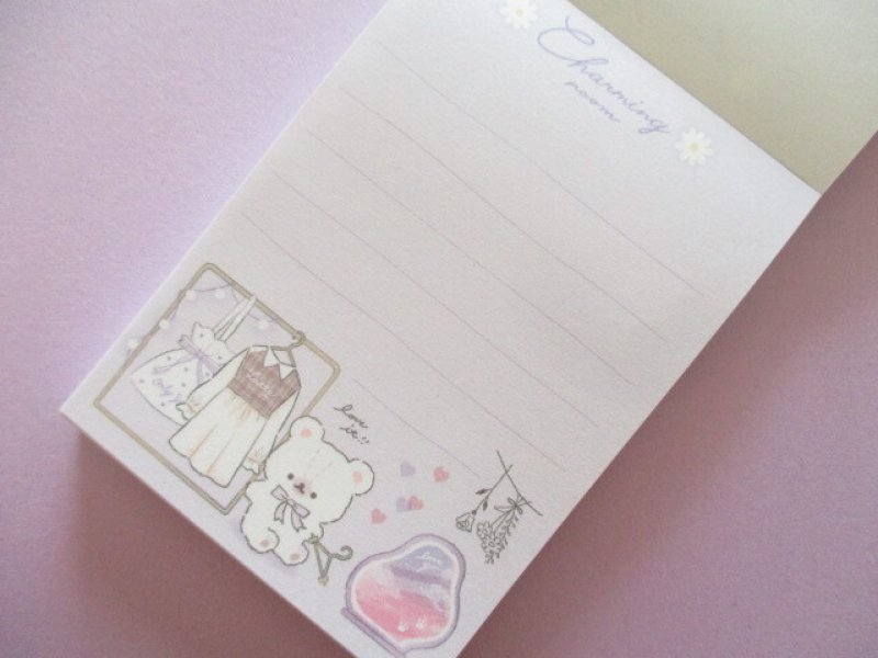 Photo1: Kawaii Cute Mini Memo Pad Q-LiA *Polar Bear (64681)