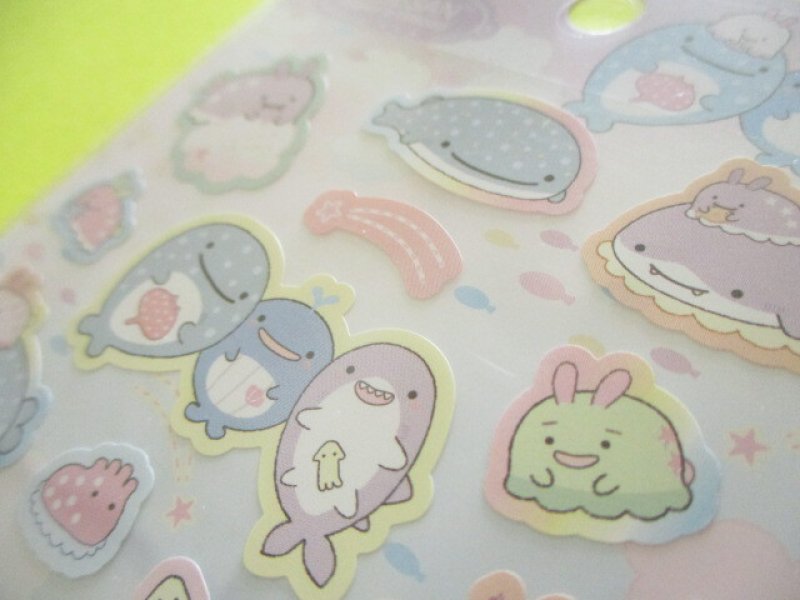 Photo3: Kawaii Cute Stickers Sheet Jinbesan San-x *Jinbesan & Umiusagi (SE53401)