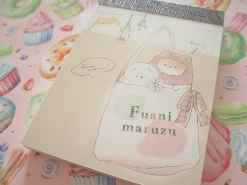 Photo1: Kawaii Cute Mini Memo Pad Crux  *Fuanimaruzu (107998） (1)