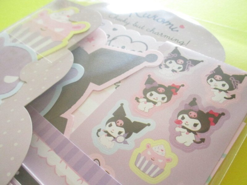 Photo1: Kawaii Cute Regular Letter Set Sanrio Original *Kuromi (93235-3)