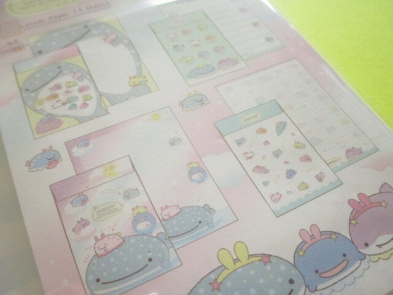 Photo3: Kawaii Cute Regular Letter Set Jinbesan San-x *Jinbesan & Umiusagi (LH74901)
