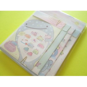 Photo: Kawaii Cute Regular Letter Set Jinbesan San-x *Jinbesan & Umiusagi (LH74901)