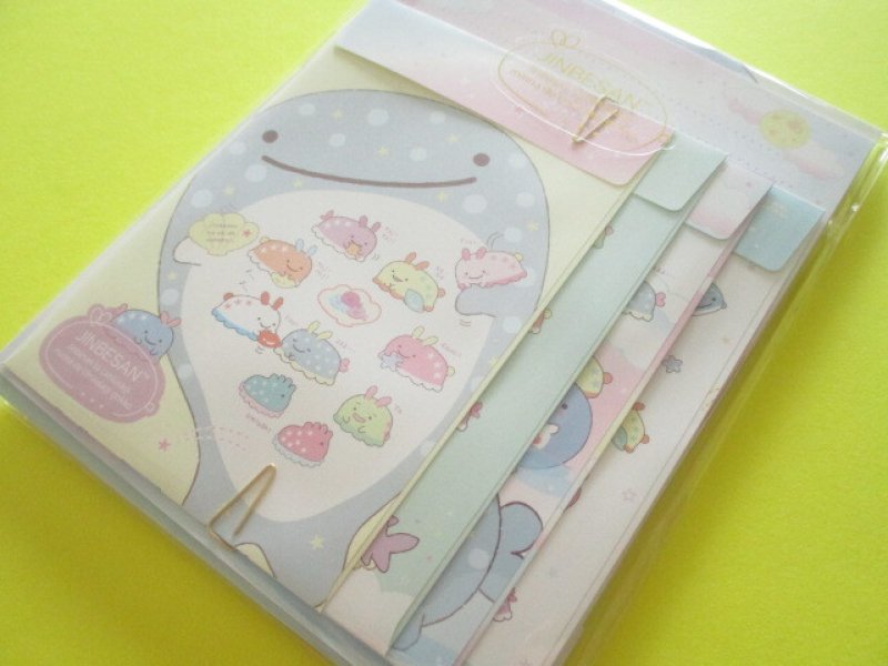 Photo1: Kawaii Cute Regular Letter Set Jinbesan San-x *Jinbesan & Umiusagi (LH74901) (1)